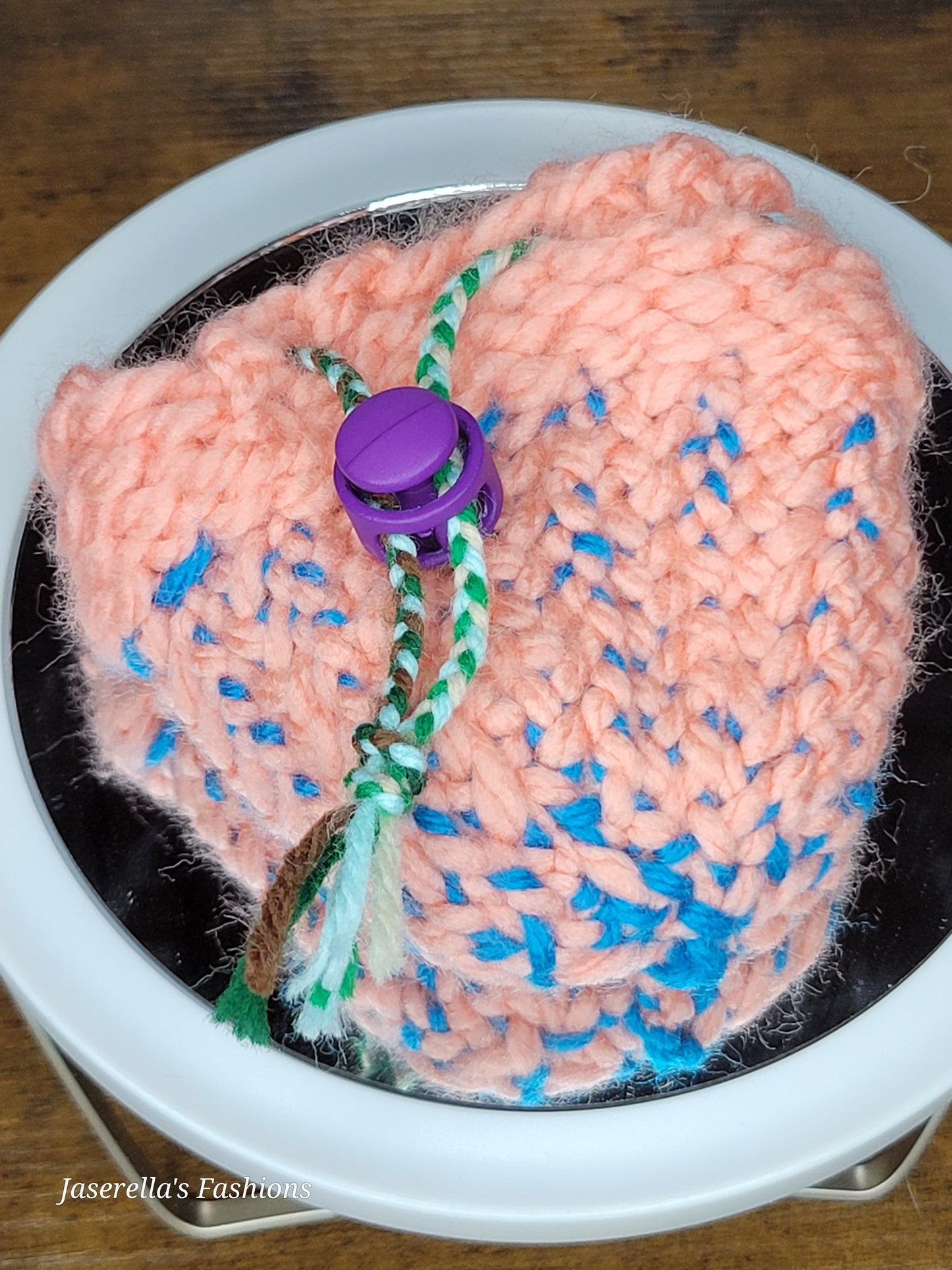 Loom-Knitted Coin Purse
