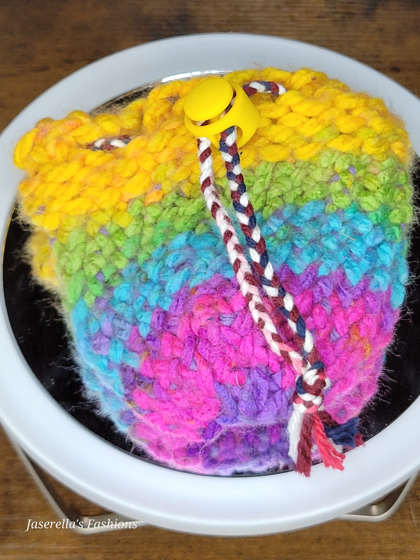 Loom-Knitted Coin Purse