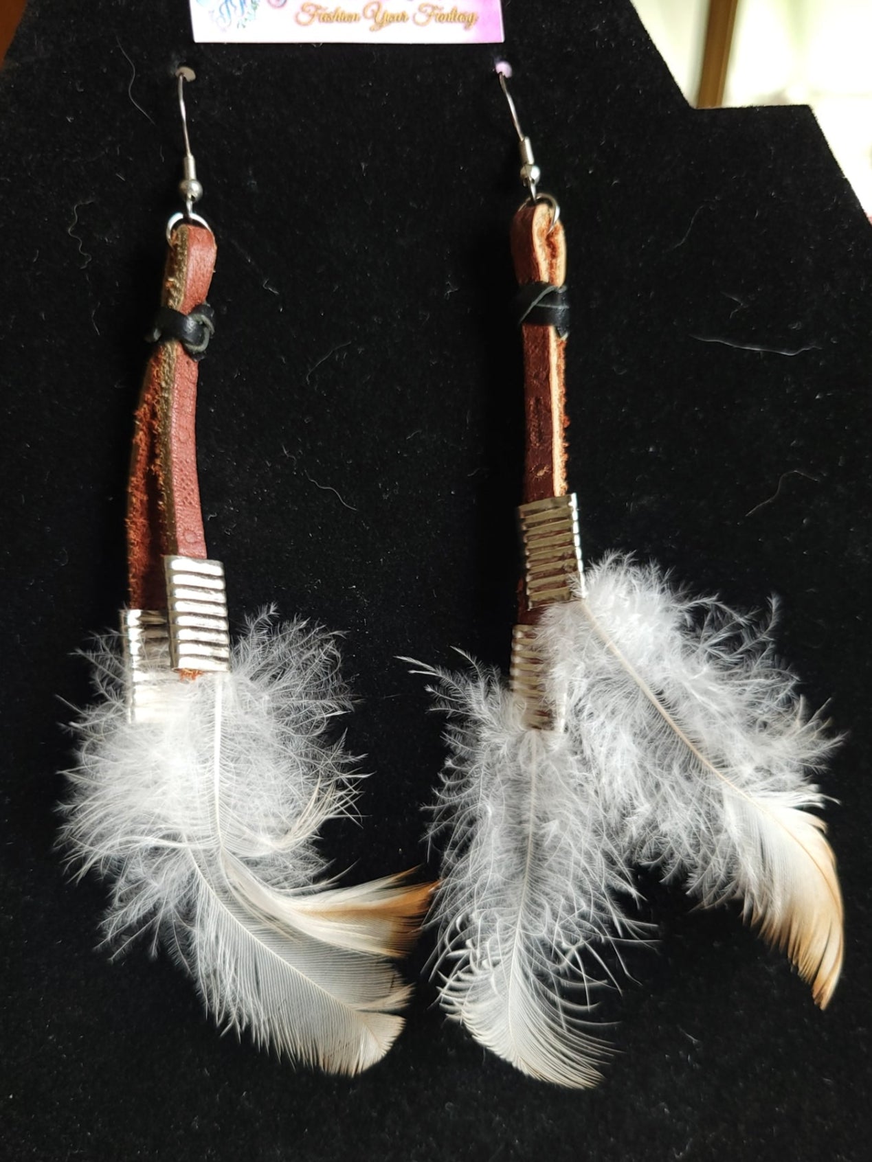Feather & Leather Earrings