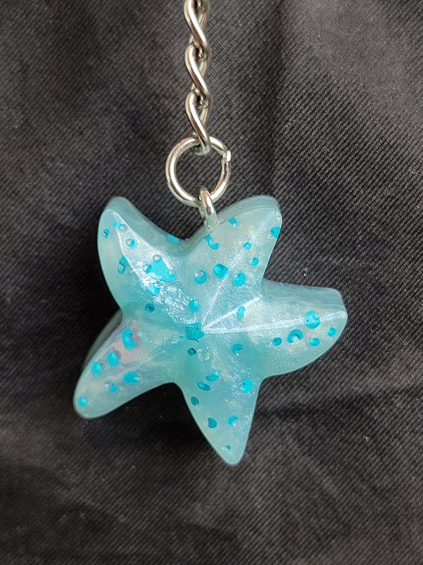 Large Starfish Keychain