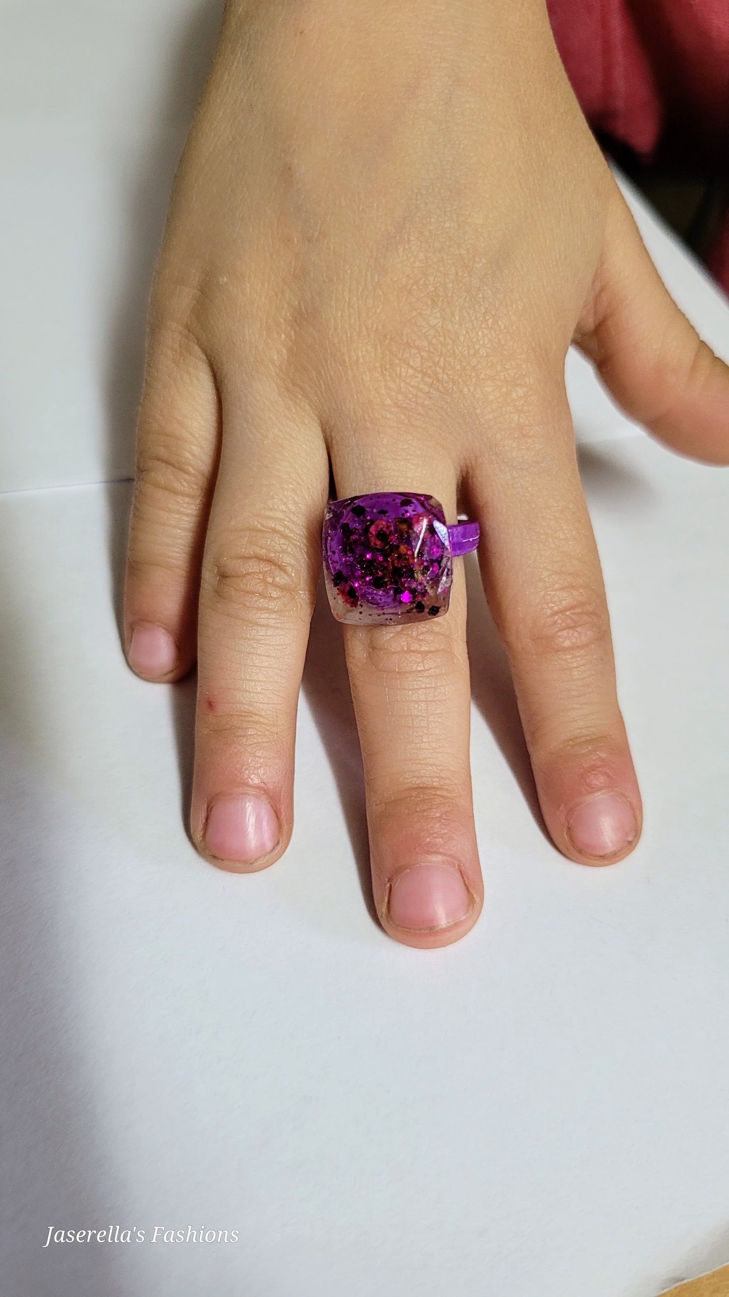 Kid's Plastic Resin Rings