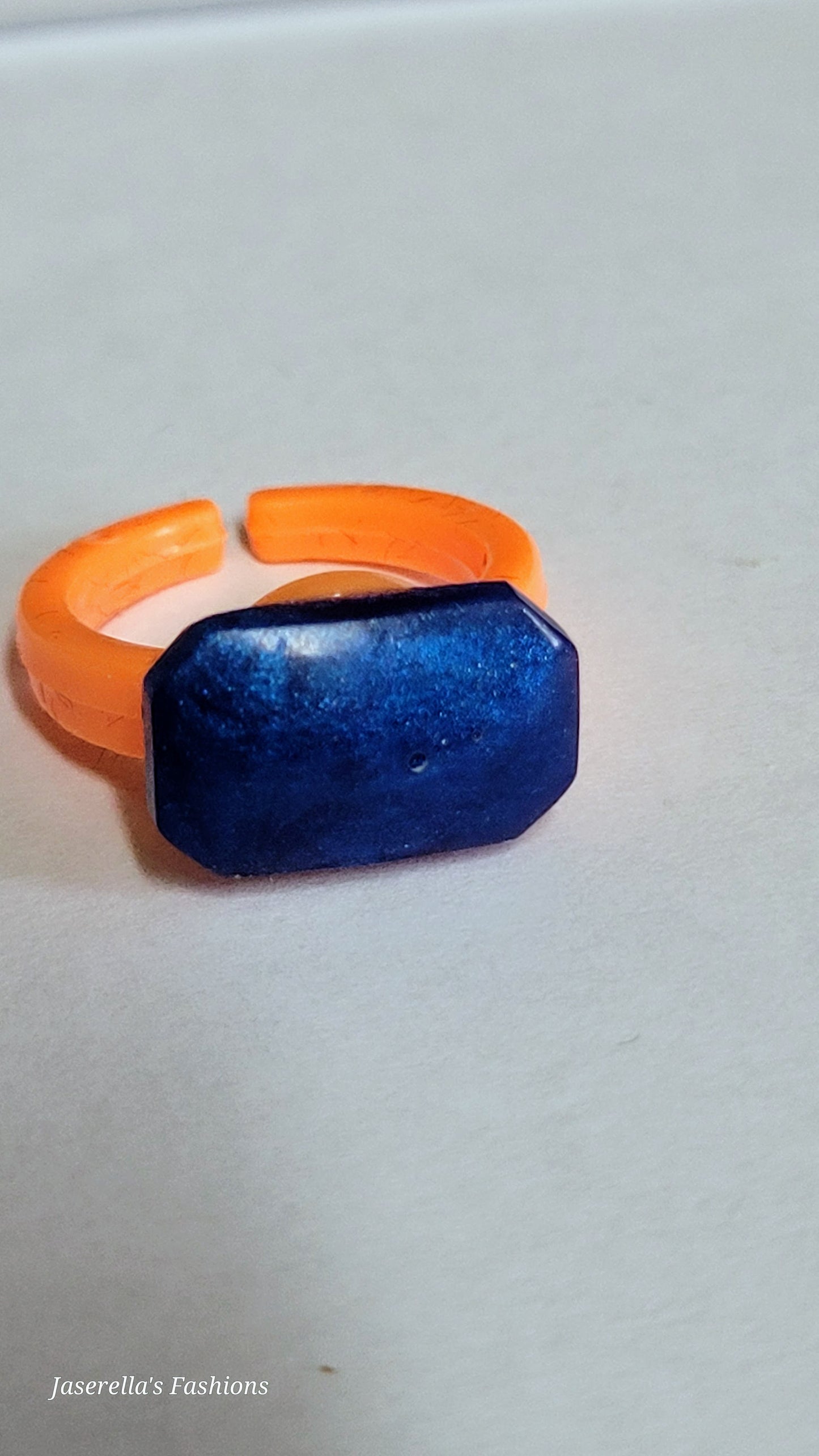 Kid's Plastic Resin Rings