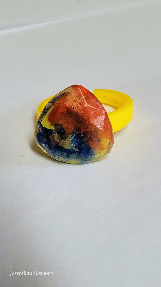 Kid's Plastic Resin Rings