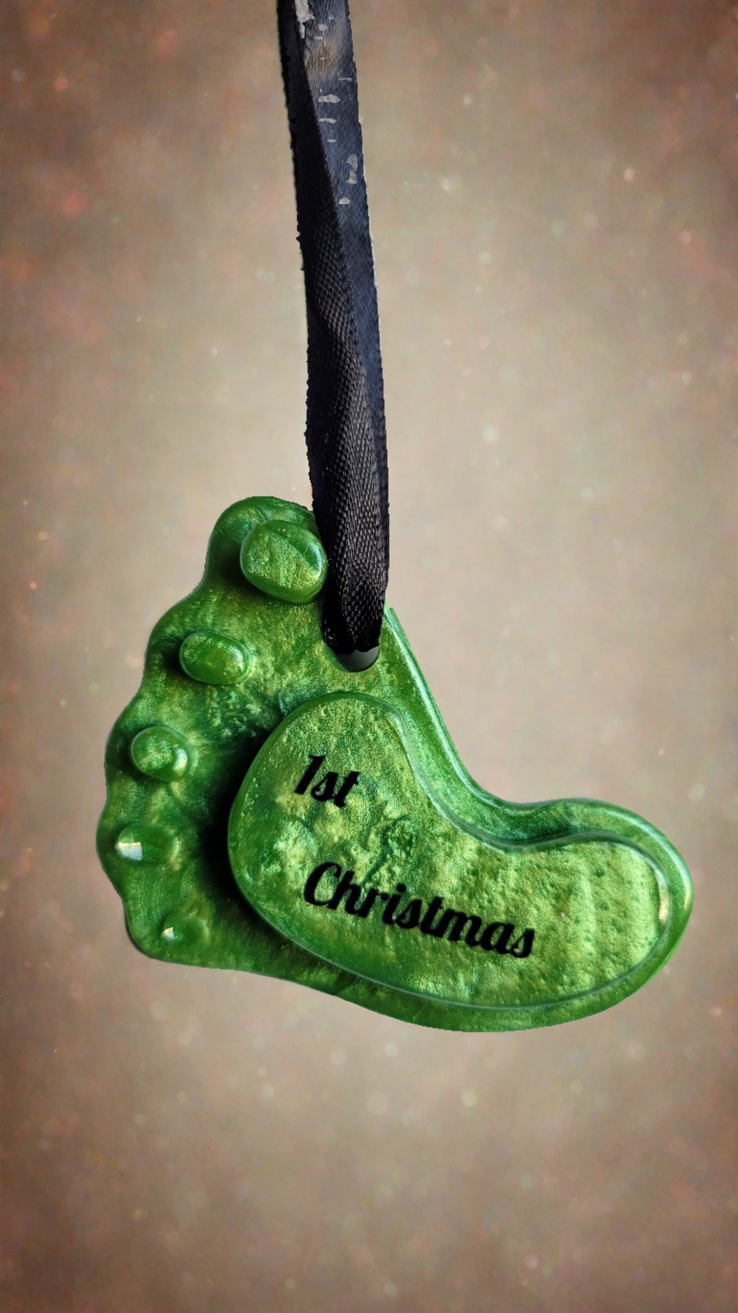 Baby's First Christmas Footprint Ornament