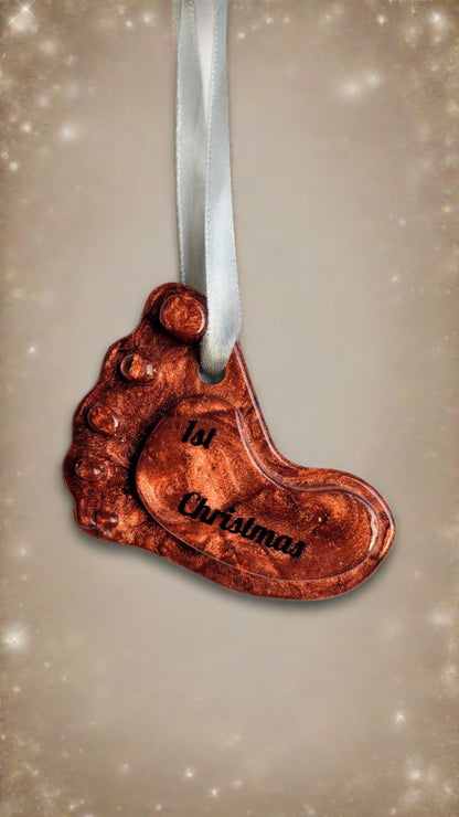 Baby's First Christmas Footprint Ornament