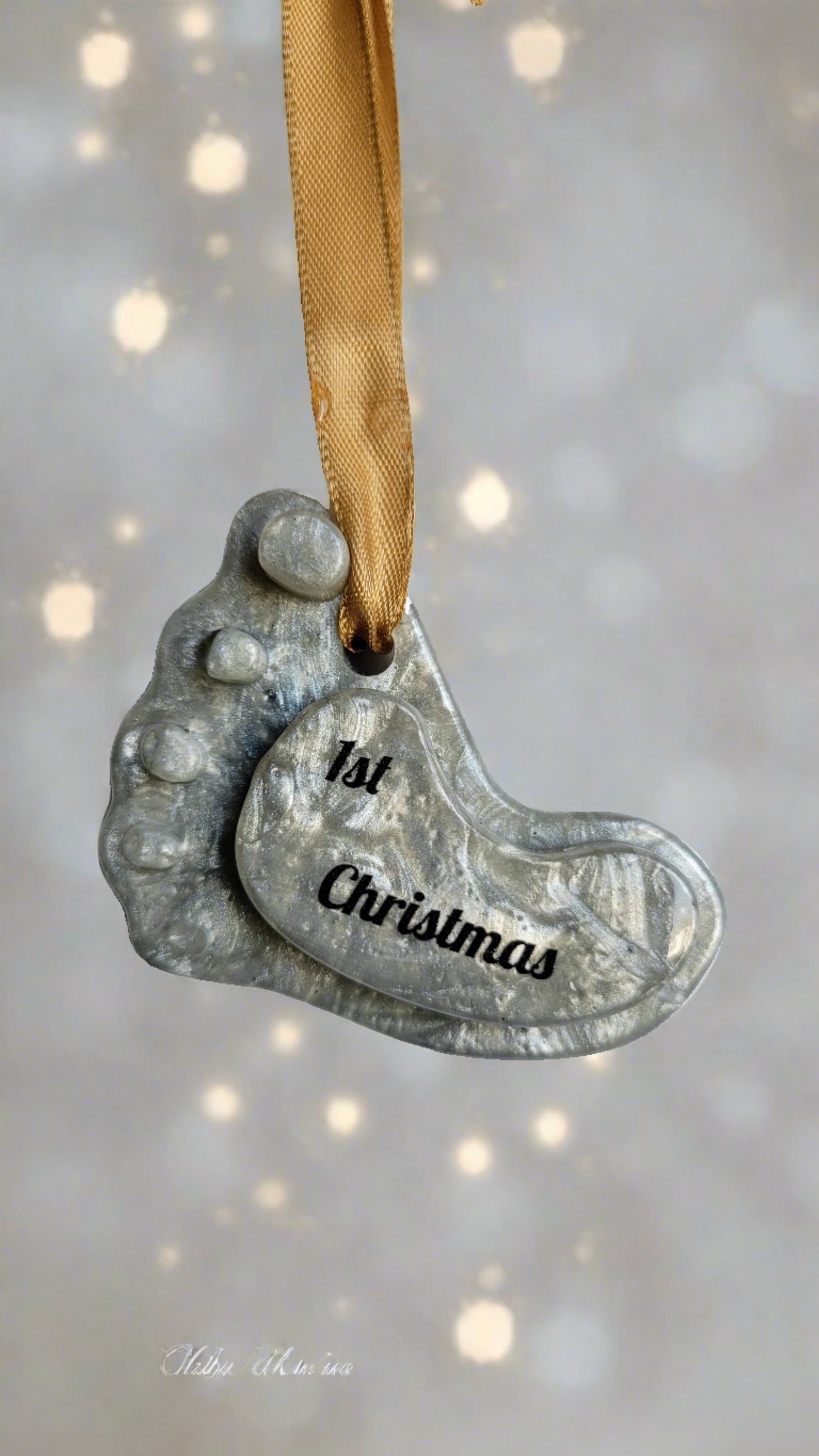 Baby's First Christmas Footprint Ornament