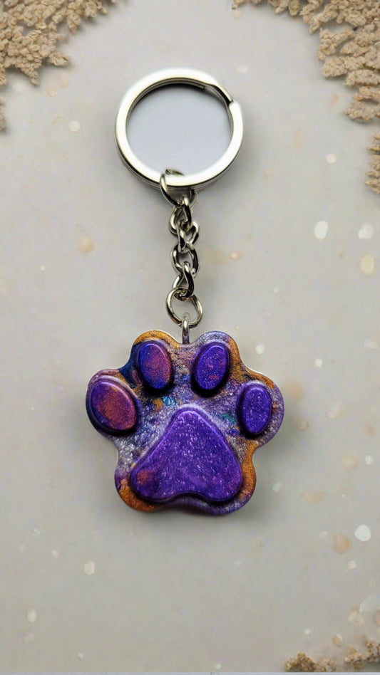 Paw Print Keychain