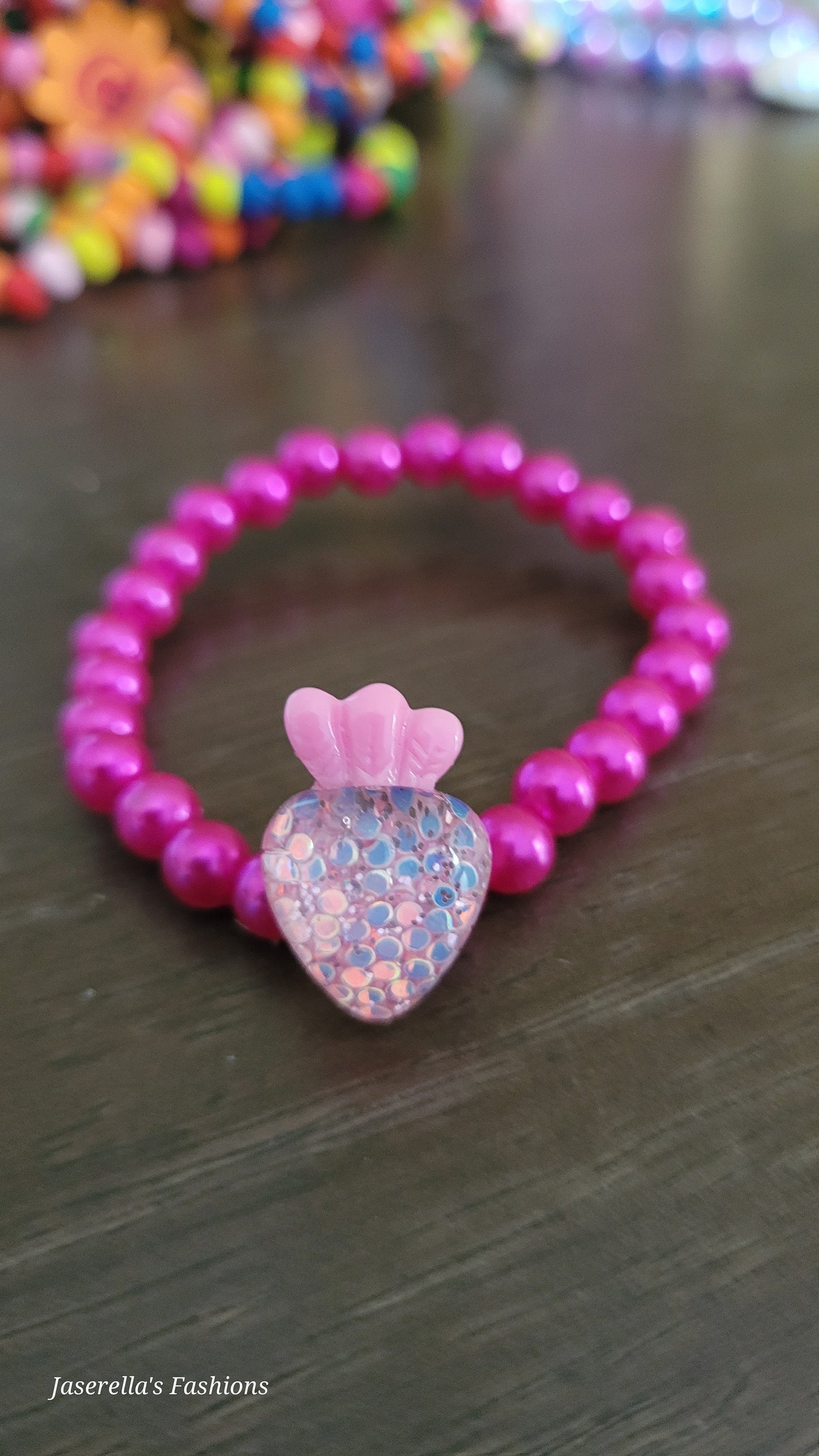 Kid's Plastic Bead Bracelets