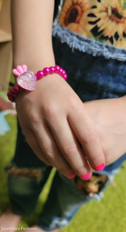 Kid's Plastic Bead Bracelets