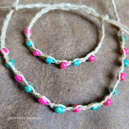 Hemp Necklace & Bracelet Sets