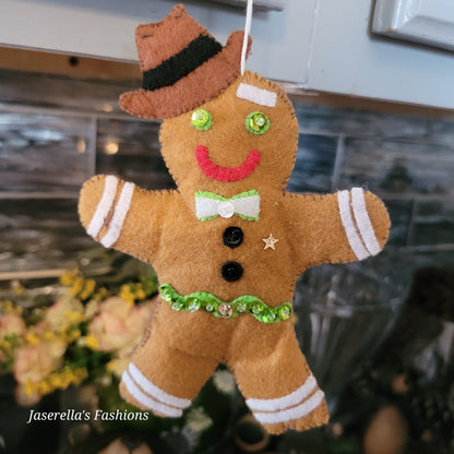 Felt Gingerbread Ornaments