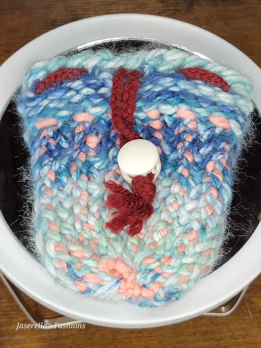 Loom-Knitted Coin Purse
