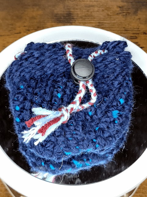 Loom-Knitted Coin Purse