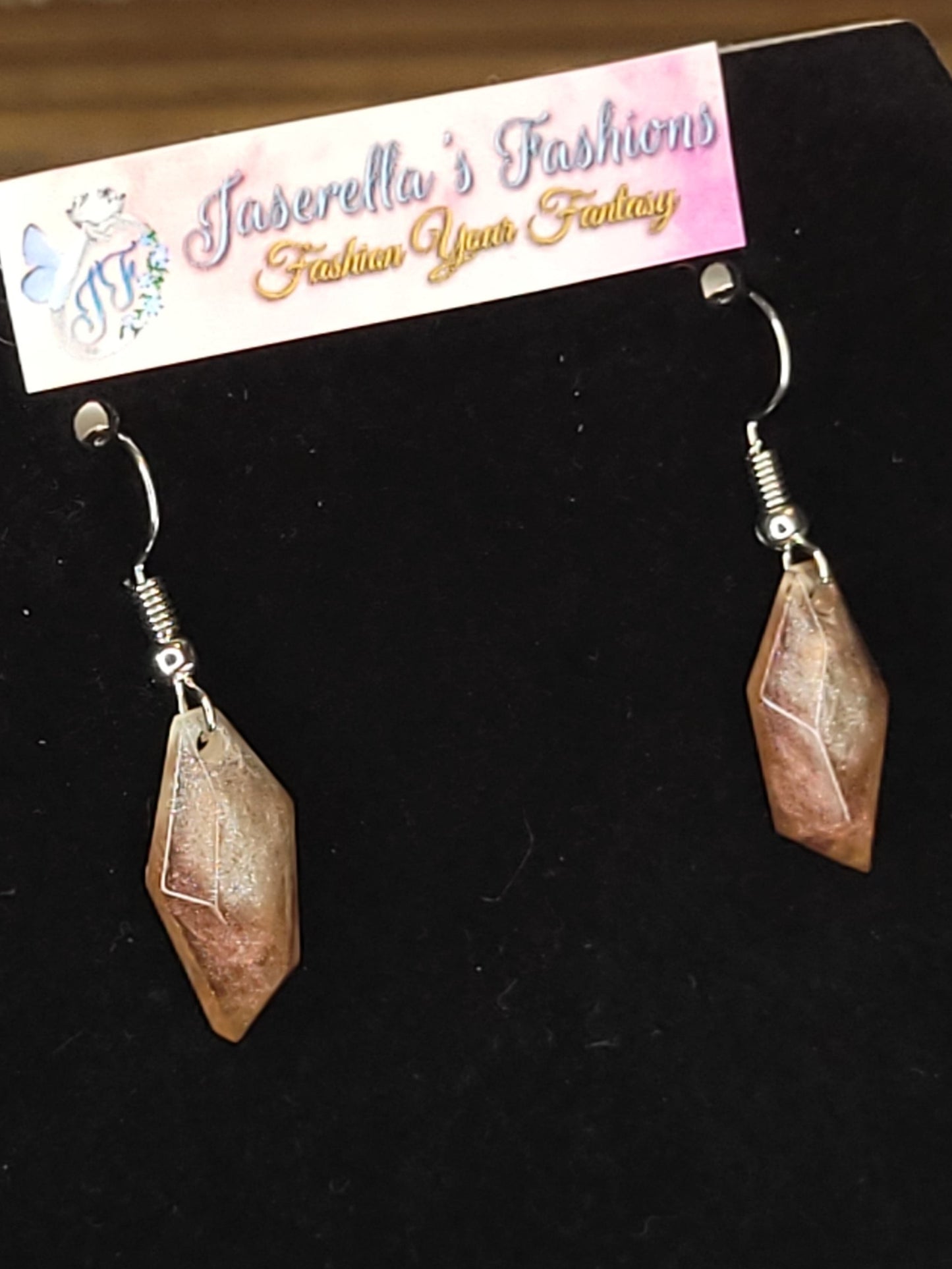 Small Wonky Crystal Earrings