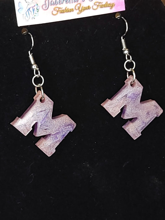 "M" Earrings