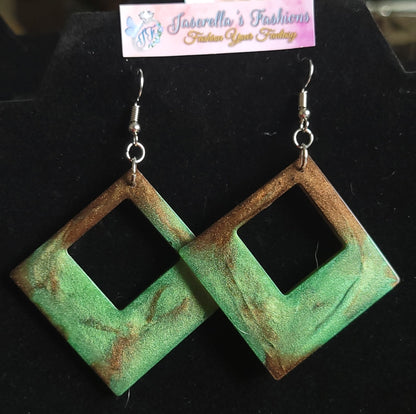 Thin Squared Earrings