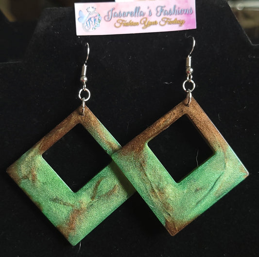 Thin Squared Earrings