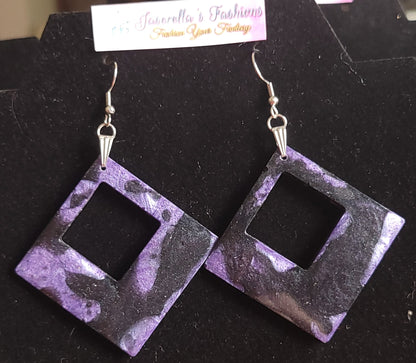 Thin Squared Earrings
