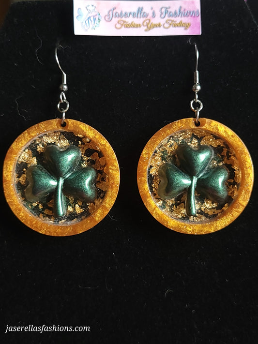 3 Leaf Clover Earrings