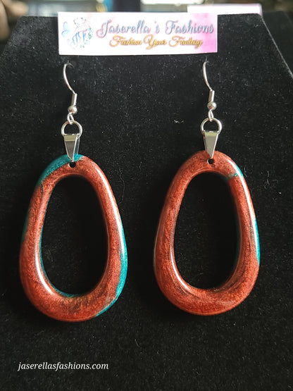 Round Drop Earrings