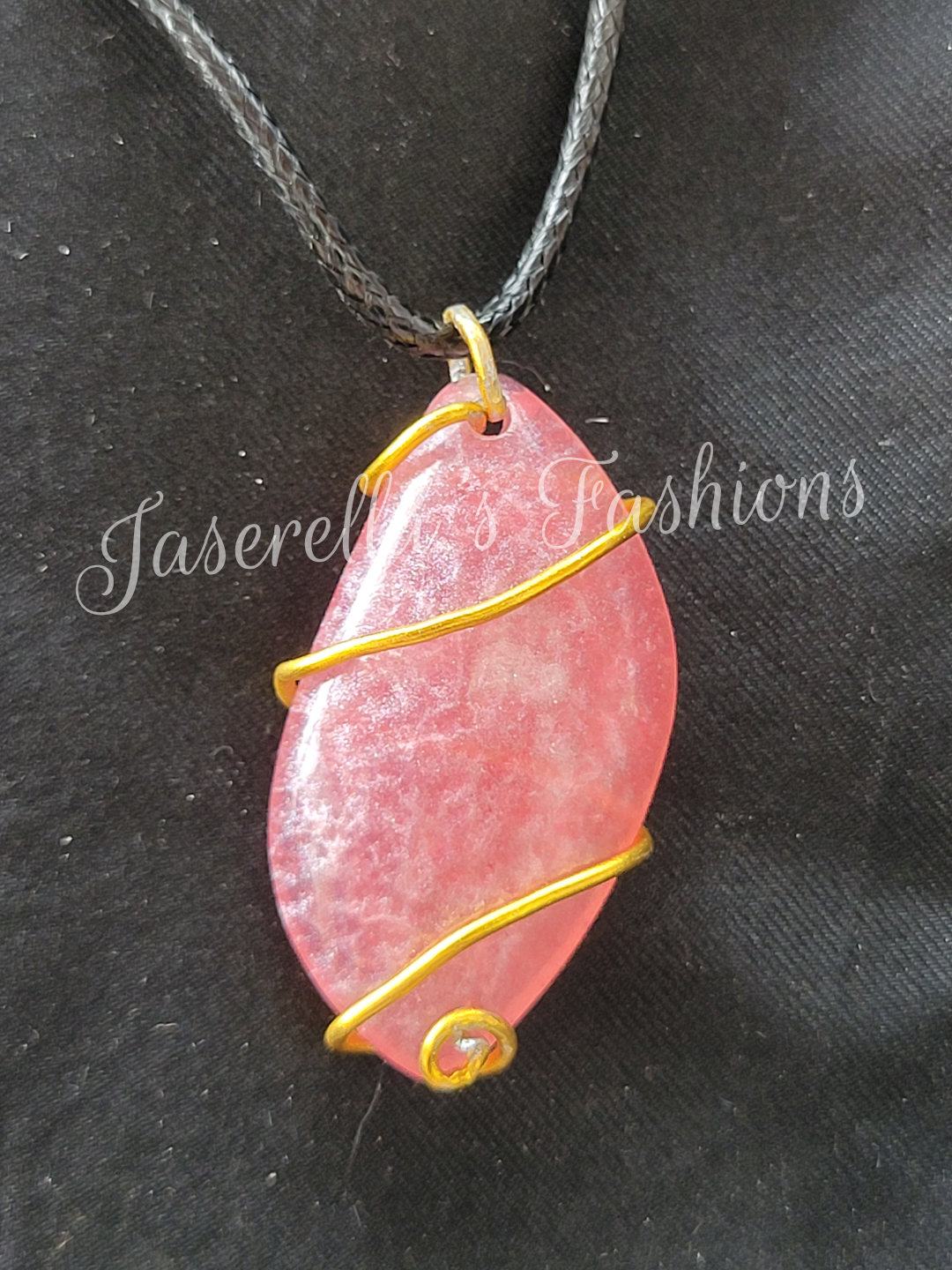 Wire Wrapped Resin Necklace