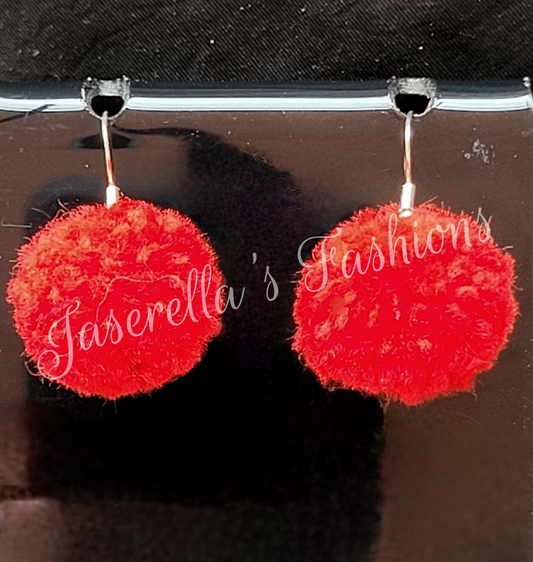 Pom Pom Earrings