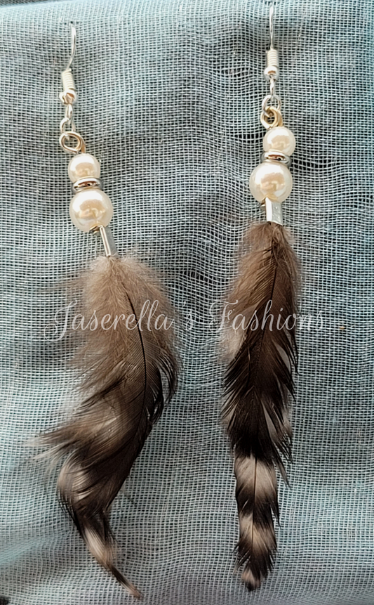 Feather & Leather Earrings