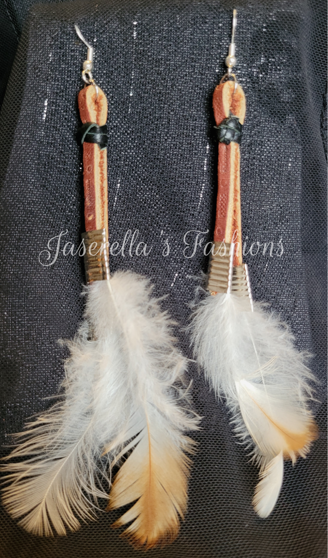 Feather & Leather Earrings