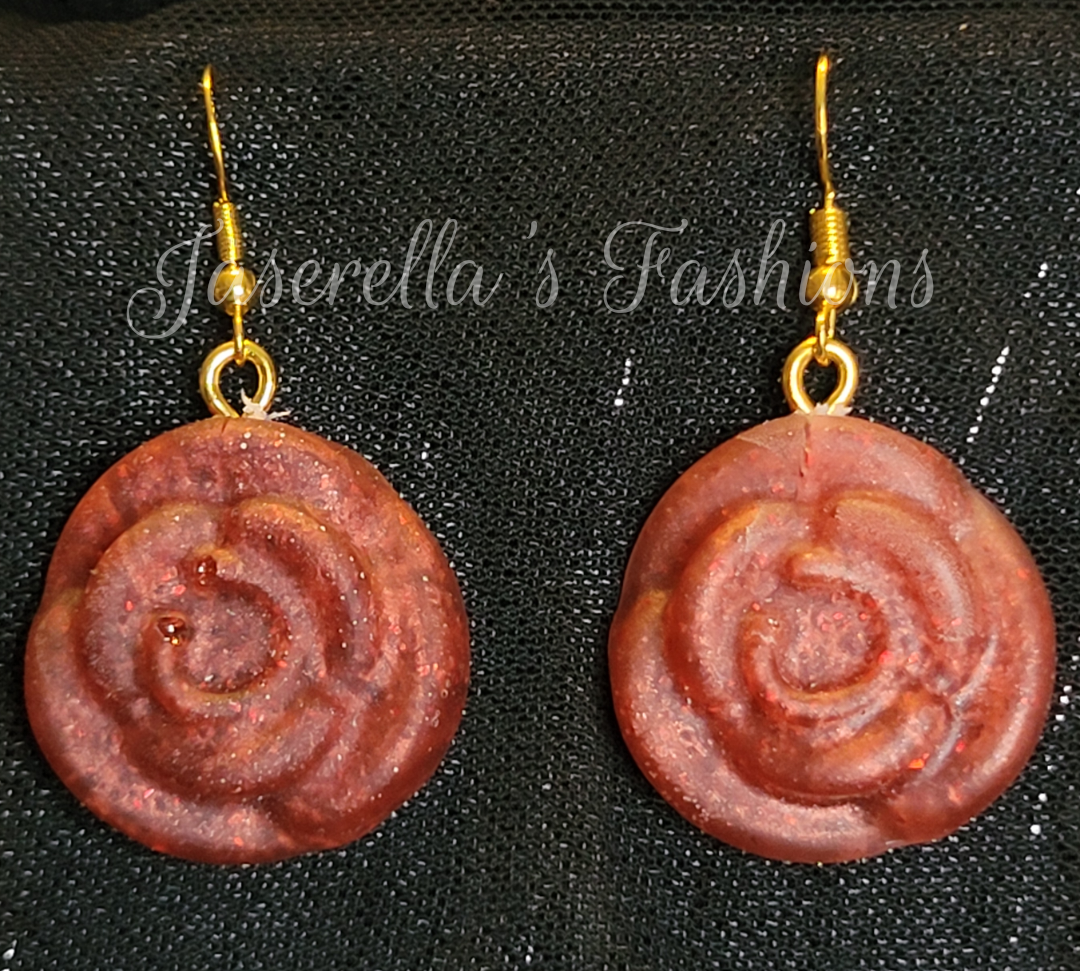 Simple Rose Earrings