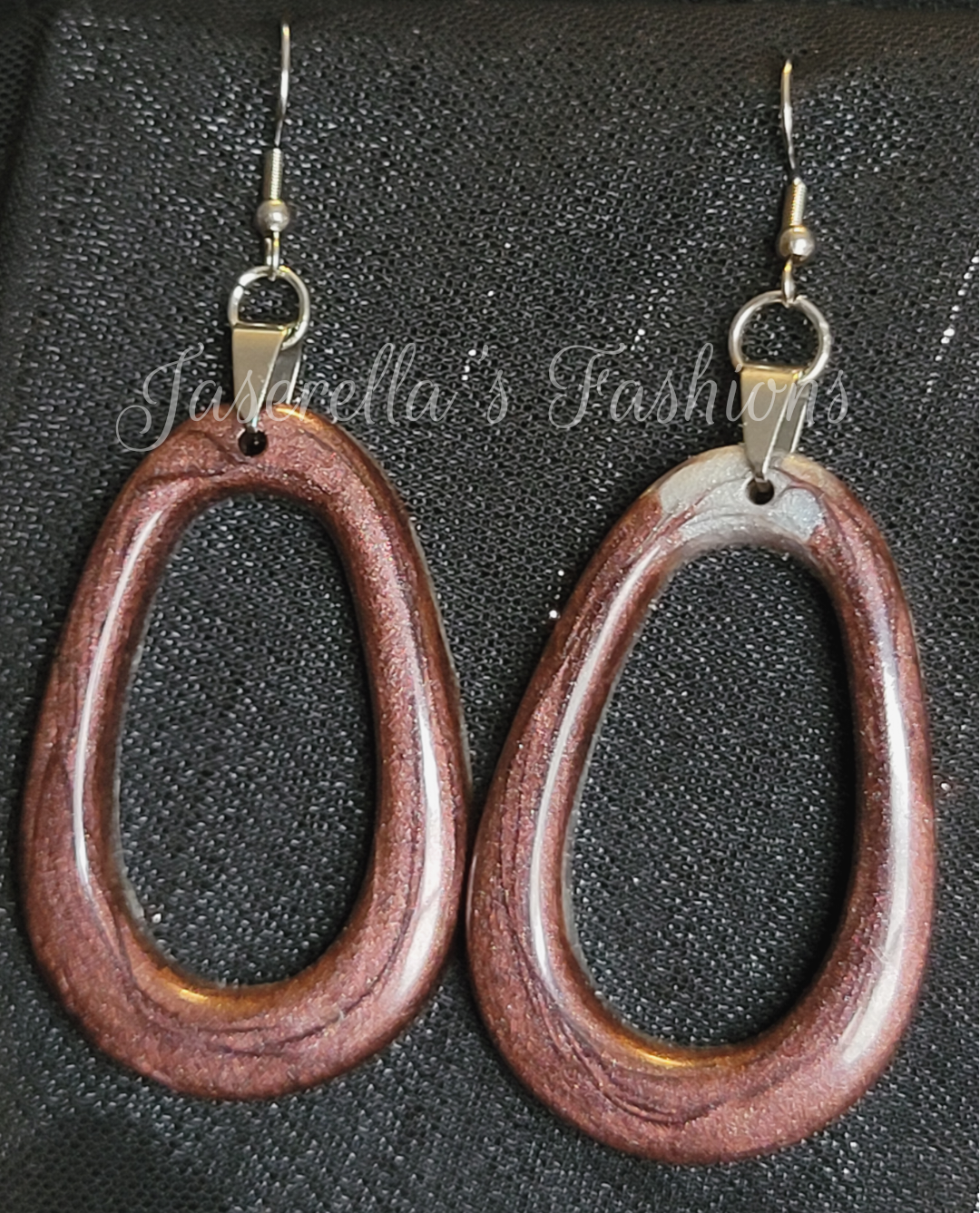 Wonky Hollow Oval Earrings