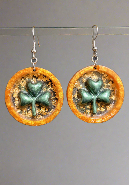 3 Leaf Clover Earrings