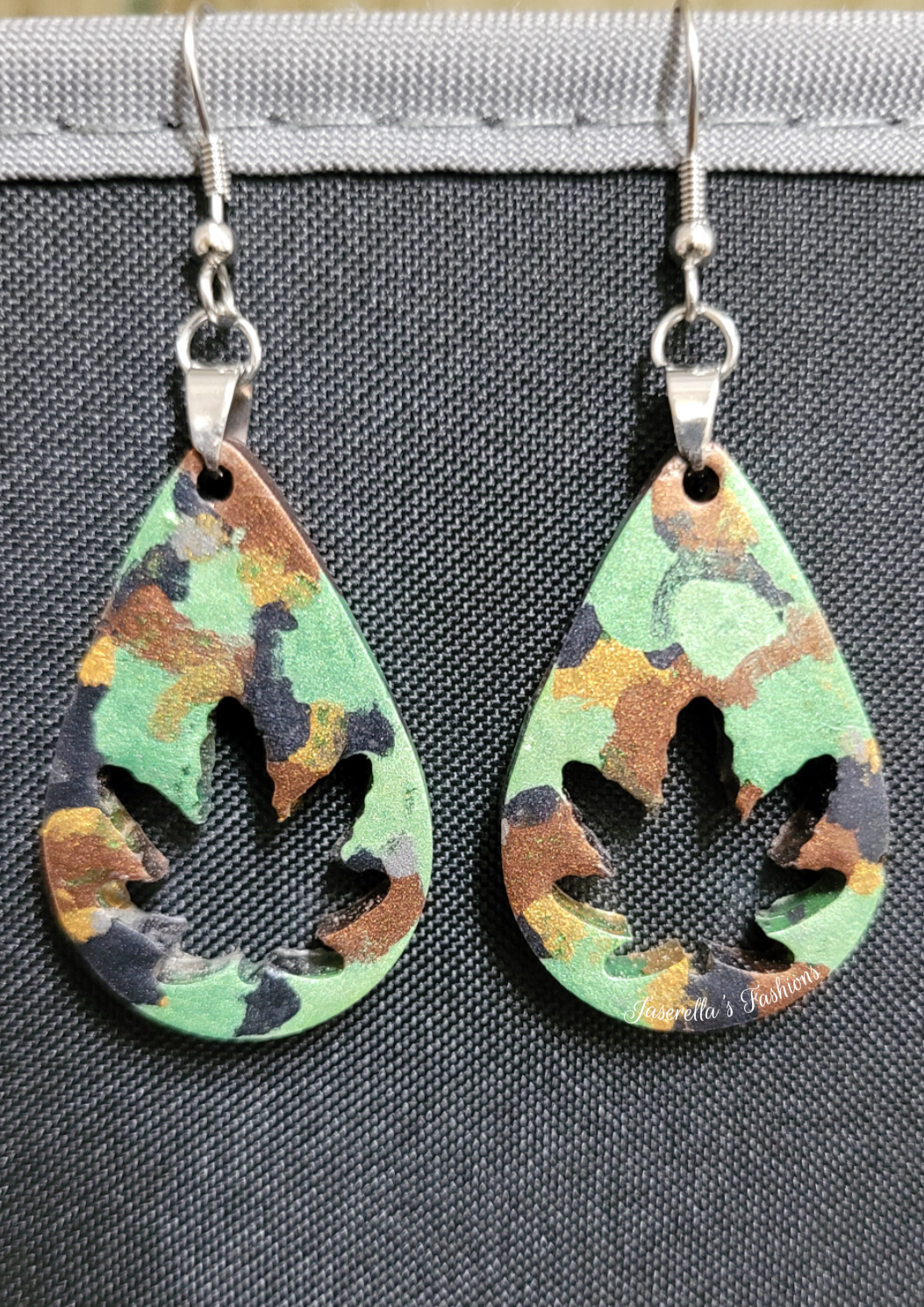 Hollowed Japanese Maple Leaf Earrings